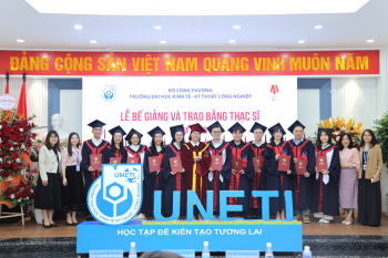 UNETI tổ chức lễ bế giảng và trao bằng Thạc sĩ năm 2025